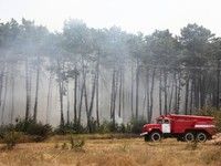 В Бахчисарайском районе прошли учения по тушению лесного пожара