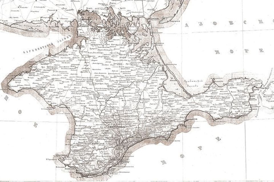Присоединение крыма при екатерине 2 карта