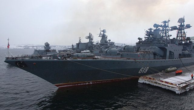 Севастополь зашел большой противолодочный корабль "Североморск"