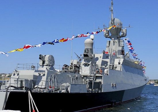 Экипаж малого ракетного корабля «Орехово-Зуево» Черноморского флота провёл условные ракетные стрельбы в морском полигоне