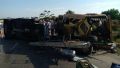 ДТП на трассе в Крыму: иномарка влетела в стоящий микроавтобус