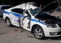В Крыму иномарка протаранила полицейский автомобиль, преследовавший преступника