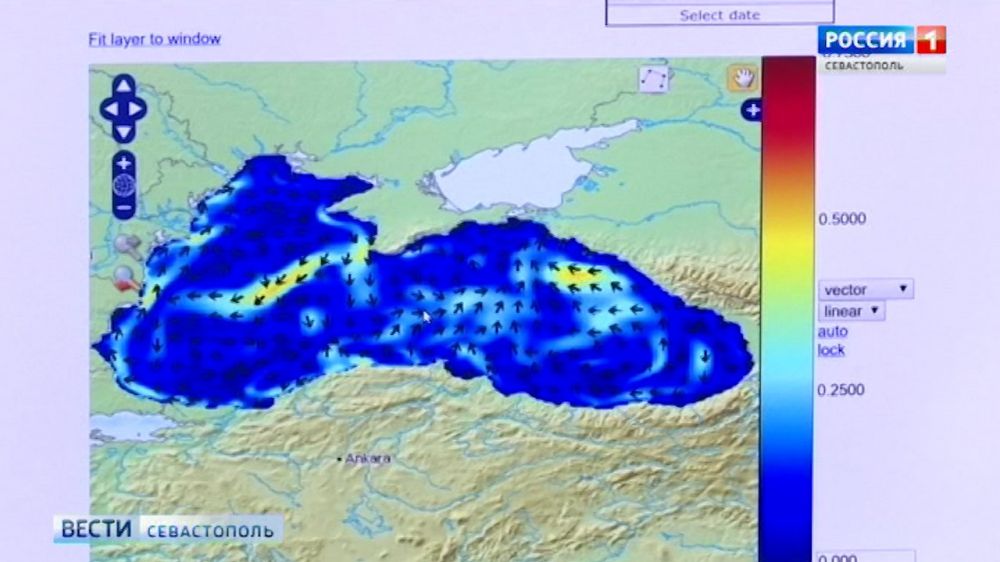 Температуры воды в море в крыму карта воды