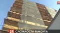 Капремонт фасадов зданий идёт в Севастопольской городской больнице № 5