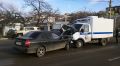 Легковушка протаранила полицейскую «Газель» в Севастополе