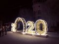 Центр Симферополя украсили светящиеся цифры «2020»