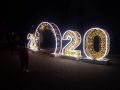 В центре Симферополя появились большие светящиеся цифры 2020