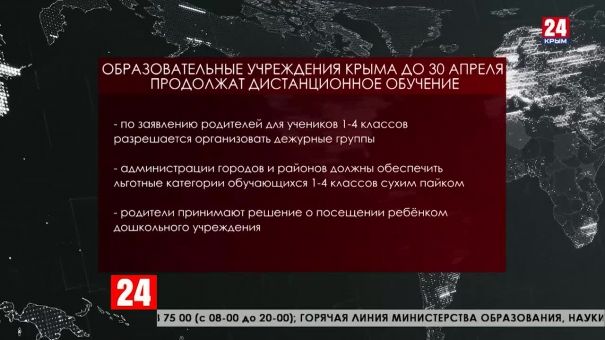 Режим обязательной самоизоляции продлён в Крыму до 30 апреля