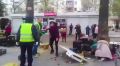 Нелегальные торговцы устроили драку на севастопольском рынке во время демонтажа их ларьков