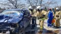 В Крыму в Судаке произошло лобовое столкновение двух автомобилей