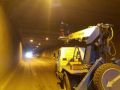 В тоннеле у аэропорта Симферополь дорожники восстанавливают освещение