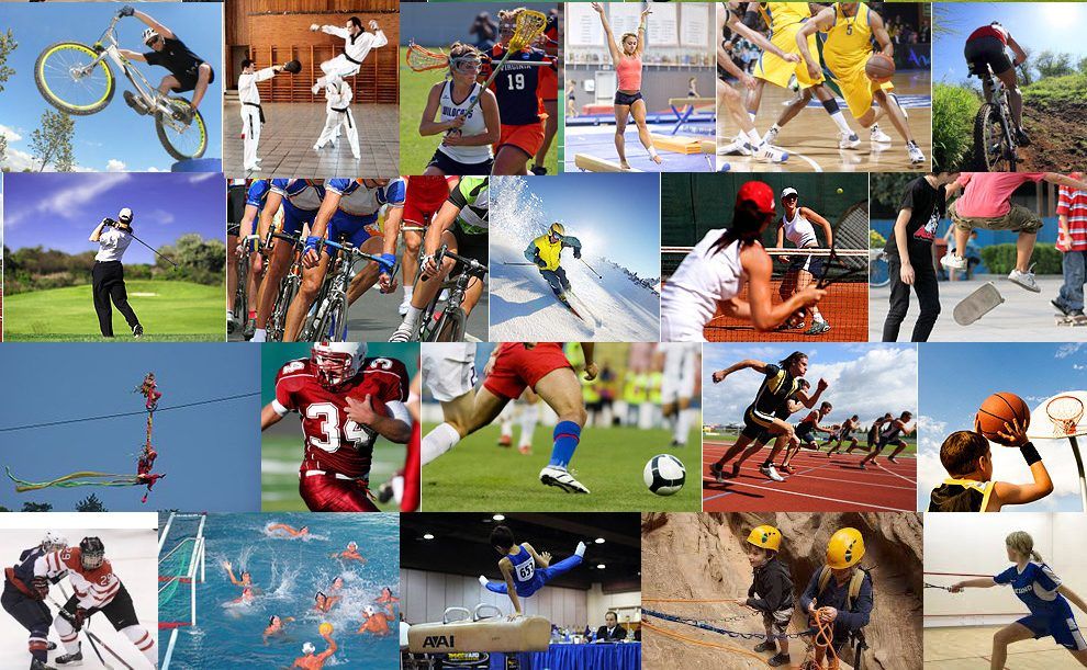 Sport contents. Виды спорта. Несколько видов спорта. Спорт коллаж. Физическая культура и спорт.