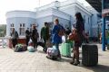 На вокзале Севастополя приезжих проверяют на COVID-19