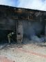 Пожар в пос. Героевское — горел гараж — тушили четыре часа