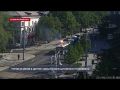 В Севастополе на площади Лазарева горел троллейбус