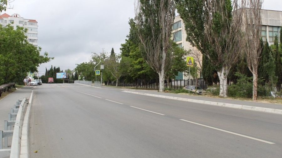 В Севастополе завершили ремонт дороги на улице Семипалатинская