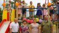В селе Марьино Джанкойского района торжественно открыта новая детская игровая площадка