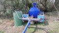 Крымчанин незаконно поливал огород водой из Салгира
