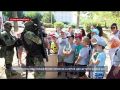 Севастопольские полицейские провели показательное выступление для детей в школе №57