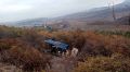 В Крыму грузовик сорвался в обрыв на горной дороге