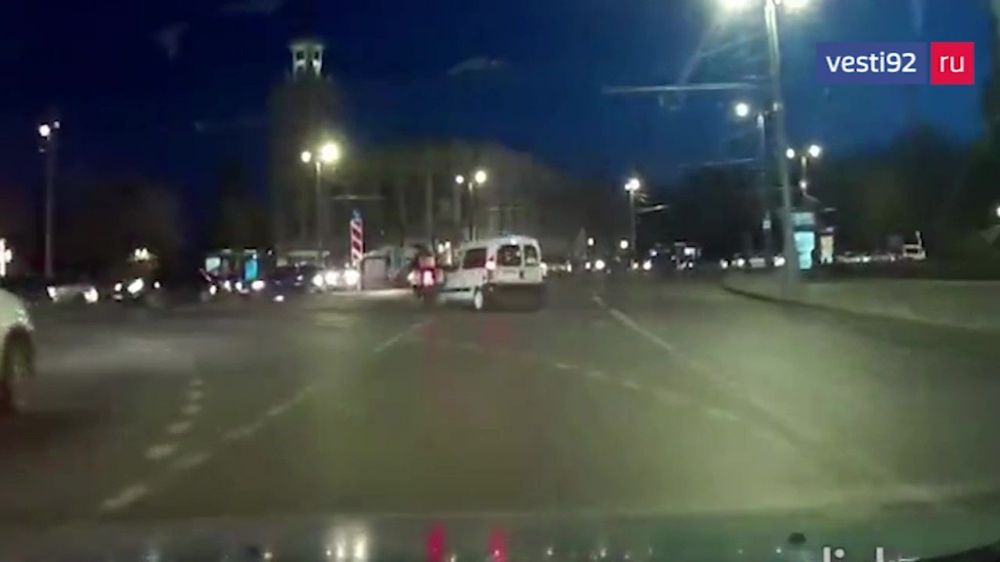 В центре Севастополе сбили мотоциклиста