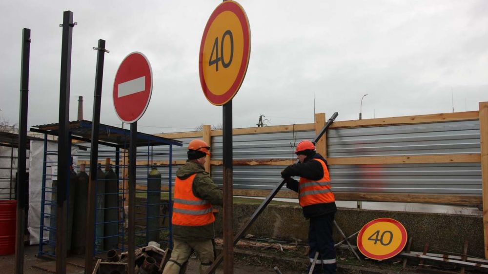 В Керчи продолжается реконструкция путепровода по шоссе Героев Сталинграда