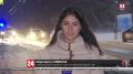Сильный снег затруднил движение автомобилей на Ангарском перевале