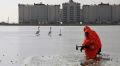 Спасатели освободили вмёрзших в лёд лебедей на озере в Евпатории