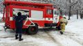 Специалисты подразделений ГКУ РК «Пожарная охрана Республики Крым» проводят занятия по пожарно-строевой подготовке