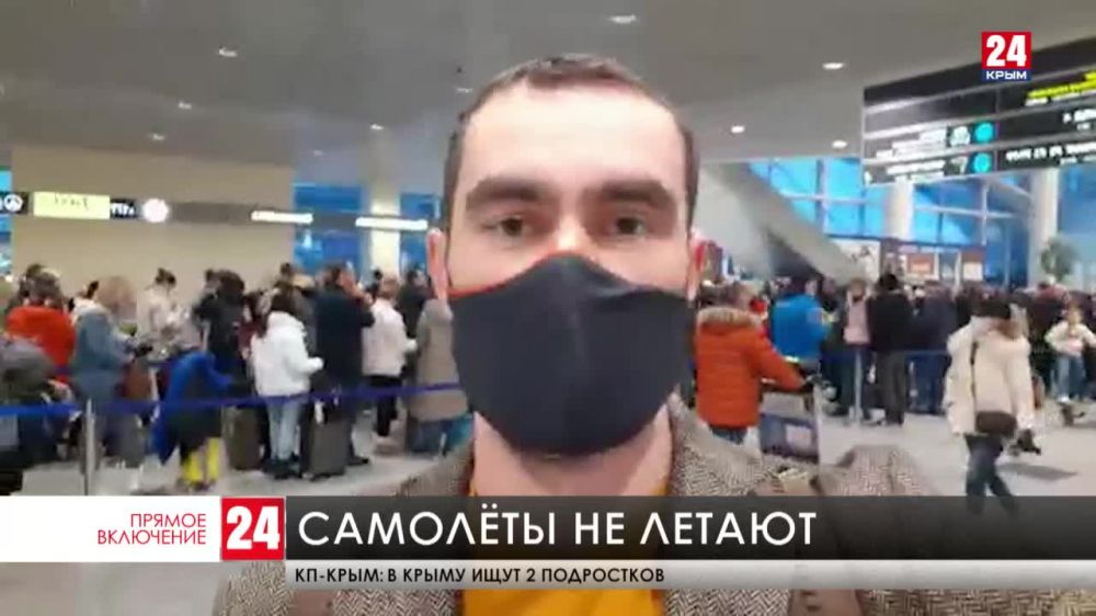 Крымчане не могут улететь из аэропорта «Домодедово» в связи со снегопадом