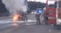 В Севастополе во время движения по проезжей части сгорел автомобиль