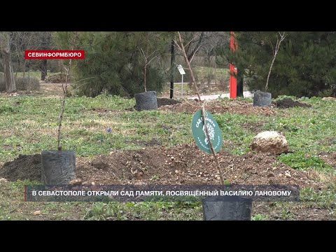 В Севастополе в Парке Победы открыли Сад памяти, посвящённый Василию Лановому