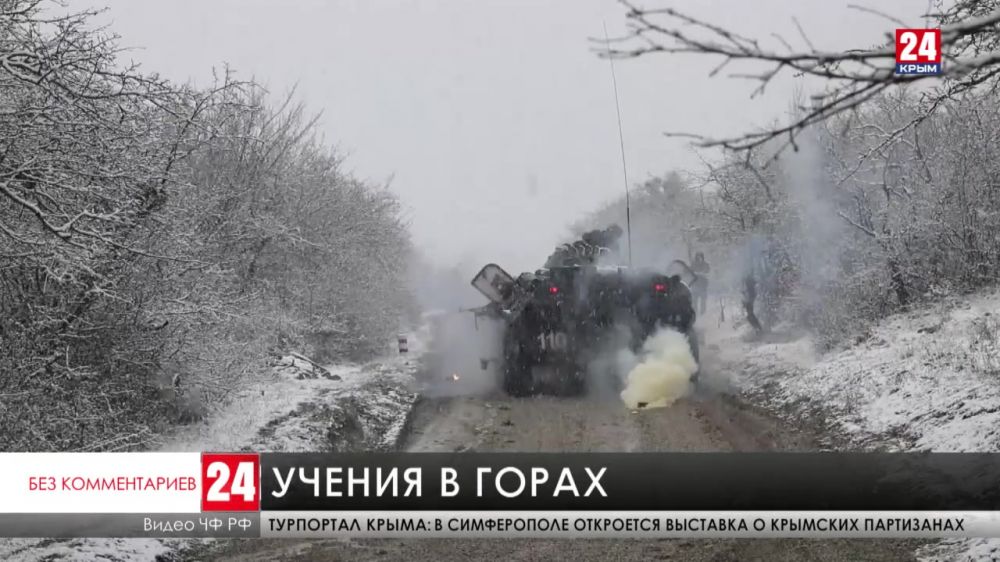 Мотострелковые подразделения ЧФ провели учения в Крыму