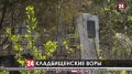 В посёлке Октябрьское Красногвардейского района разоряли могилы