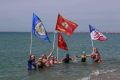 В Евпатории встретили участников народно-патриотической акции «Доплыть до Победы»