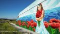 Воплощение русской доброты: на «Тавриде» появился огромный пейзаж в цветах триколора