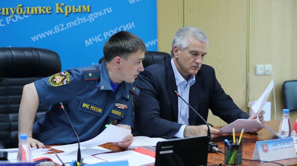 Сергей Аксёнов принял участие в заседании Правительственной комиссии по предупреждению и ликвидации ЧС