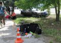 В Евпатории иномарка сбила на тротуаре женщину с двумя детьми