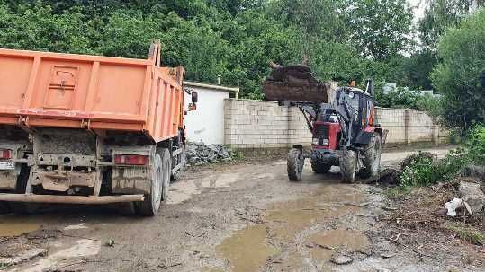 Госкомводхоз Крыма выполняет мероприятия по ликвидации затоплений в Бахчисарайском районе