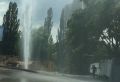 В Симферополе на улице Гурзуфской из-под земли бил «фонтан»