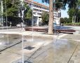 В Екатерининском парке Симферополя вновь заработали напольные фонтаны