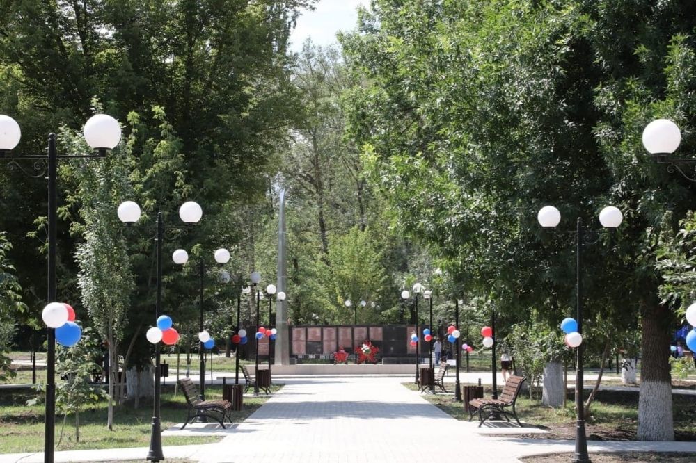 В Зуе Белогорского района после ремонта открыли парк Победы