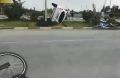 В Феодосии внедорожник перевернулся после столкновения с велосипедом