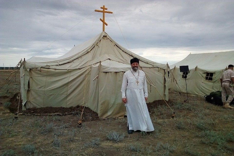 На военном полигоне «Опук» появился полевой православный храм