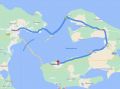 Google Карты строят маршрут в Крым через неработающую паромную переправу