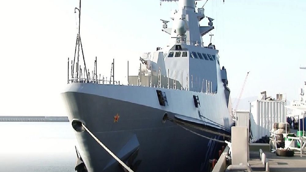 Построенный в Керчи патрульный корабль впервые вышел в море