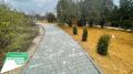 В парке Приморский в пгт Новоозерное уложено более 60% тротуарной плитки