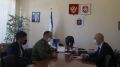 Владимир Трегуб провел рабочую встречу с новым начальником пограничной заставы Шакиром Тахмазовым