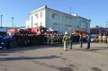 Джанкойские пожарные провели учение по ликвидации условного возгорания в здании железнодорожного вокзала
