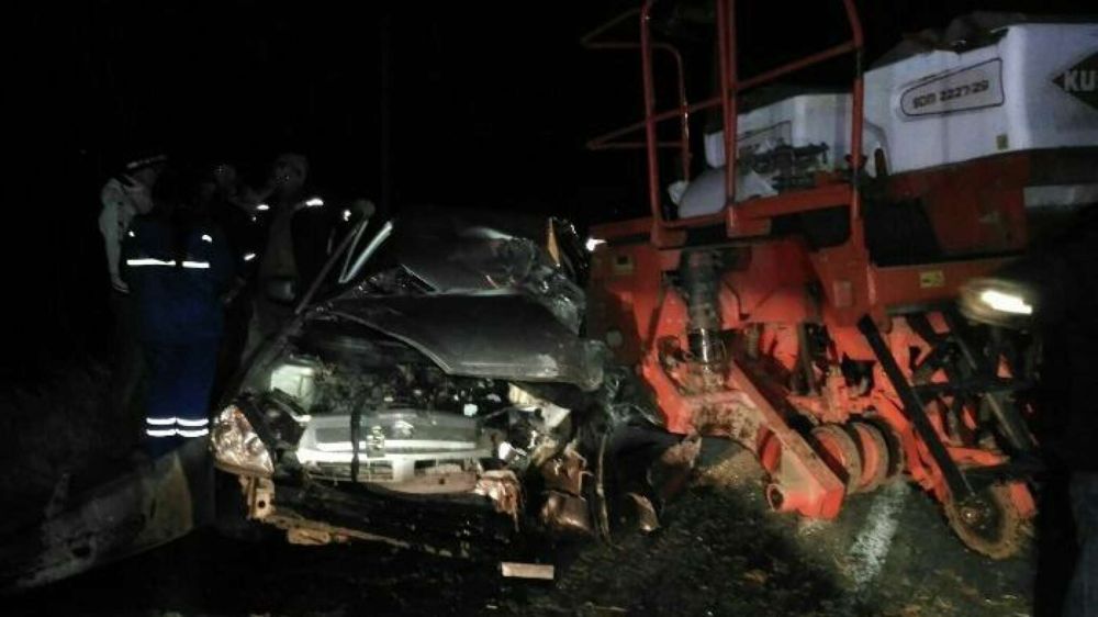 Смертельное ДТП на "Тавриде": Lada врезалась в трактор